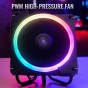 Cooler Gamer Aerocool Cyclon 3 Argb Pwm 4 Pin Cpu Amd Intel Luces Ryzen I3 I5 I7 RGB