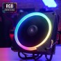 Cooler Gamer Aerocool Cyclon 3 Argb Pwm 4 Pin Cpu Amd Intel Luces Ryzen I3 I5 I7 RGB