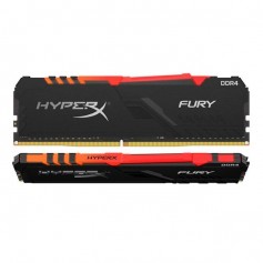 Memoria Ddr4 16Gb 2666Mhz Hyper X Fury Rgb Gamer Black Kingston