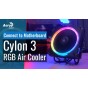 Cooler Gamer Aerocool Cyclon 3 Argb Pwm 4 Pin Cpu Amd Intel Luces Ryzen I3 I5 I7 RGB
