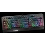 Teclado Msi Vigor Gk20 Usb Rgb Resiste Al Agua Simil Mecanico En Ingles Gaming Membrana Reforzada