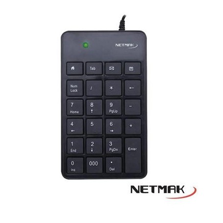 Teclado Numerico Netmak Usb Plug And Play Nm-kb250 Pad Numerico