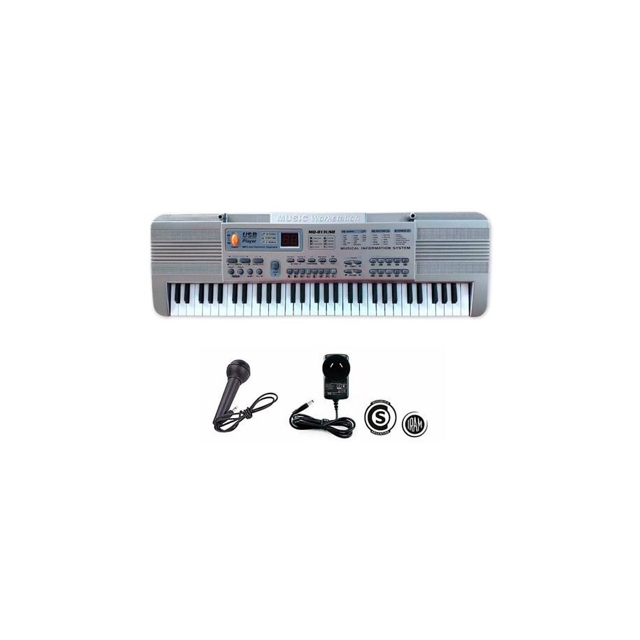 Teclado De Piano Instrumento Musical Infantil De 61 Teclas