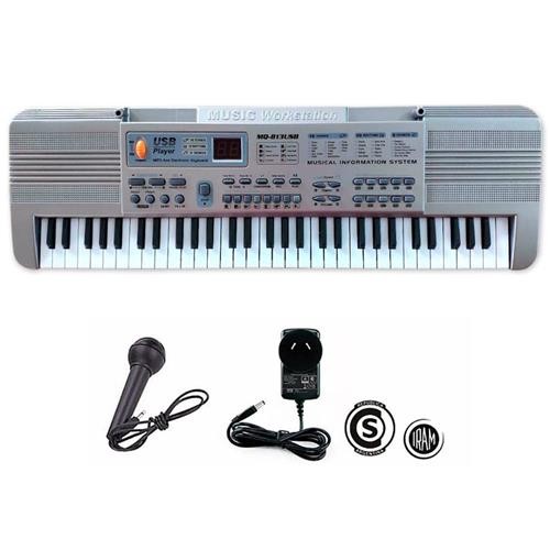 Organo Electrico Usb Mq-810 Piano Infantil 61 Teclas Con Microfono