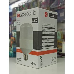 Lampara Serie T Led 40W E27 Luz Calida 3000K Galponera Six Electric