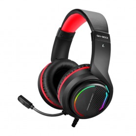 Auriculares Xtrike Gaming Con Luz Led 7.1 GH-903 Gamer Negro y Rojo