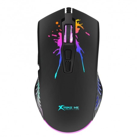 Mouse Gaming Xtrike Con Cable Wired Gm-215 Black Gamer 7200Dpi