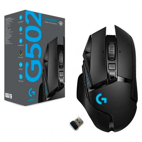 Mouse Gaming G502 Inalambrico Logitech Lightspeed G Series negro 16000Dpi Rgb Wireless Gamer