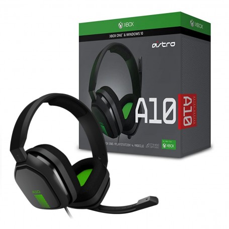 Auricular Gaming Astro A10 Con Microfono Licencia Xbox One Black And Green Verde