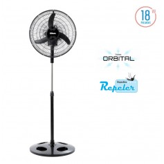 Ventilador De Pie Liliana 18 Pulgadas Orbital Parrilla Metalica 3 Aspas VPRN18