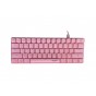 Teclado Mecanico Nisuta Gamer Rosa Rgb 61Teclas Con Software Gaming Mechanical Nskbgz61p Con Luz Led