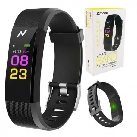 Smartband Noga Sb-01 Bluetooth Android iPhone Black Modo Deportivo