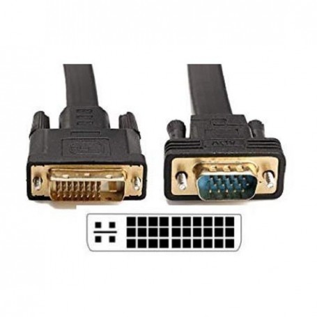 Cable Conversor Dvi-I Macho A Vga Macho 3Mts