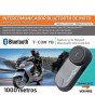 Intercomunicador Bothwine Headset Inalambrico Bluetooth 1000Mts Gps Mp3 Fm