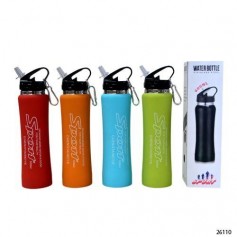 Botella Acero Inoxidable 600Ml Colores Varios Termo Acero Engomado