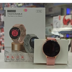 Smartwatch West C10 Rose Gold Malla Plastica Ios Android 250Mah Deportes  Control Musica Notificaciones Ip68