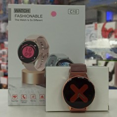 Smartwatch West C10 Rose Gold Malla Metalica Ios Android 250Mah Deportes Control Musica Notificaciones Ip68