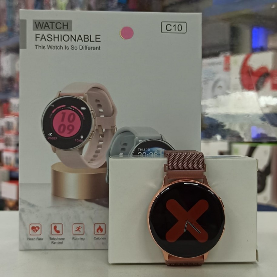 Smartwatch West C10 Rose Gold Malla Metalica Ios Android 250Mah Deportes  Control Musica Notificaciones Ip68