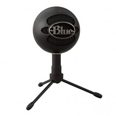 Microfono Pc Blue Logitech Snowball Black Condensador Cardoide