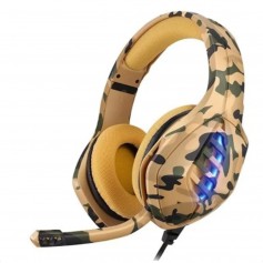 Auricular Gaming West Marron Camuflado Con Luz Led Ps4 Gh-p10