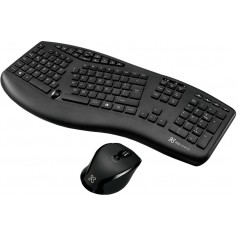 Combo Teclado Y Mouse Klipxtreme Kbk-500 Wireless Ergonomic Business Majestik