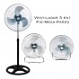 Ventilador Pie Turbo 18 Kanji 3 En 1 Pared Aspas Metalicas