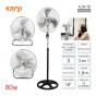 Ventilador Pie Turbo 18 Kanji 3 En 1 Pared Aspas Metalicas