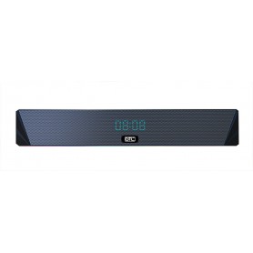 Parlante Gtc Portatil Bluetooth Mini Barra Sonido Con Display Hora 5W x2 Luz Led Rgb Spg-119