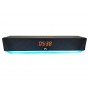 Parlante Gtc Portatil Bluetooth Mini Barra Sonido Con Display Hora 5W x2 Luz Led Rgb Spg-119