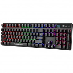 Teclado Gaming Mecanico Xtrike Luz Led Rgb Con Pad NumericoBlack Gk-980 Rainbow Backlight Keyboard Mechanical Gamer