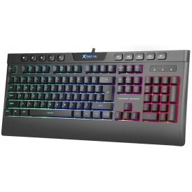 Teclado Gaming Xtrike Con Apoya Muñeca Teclas Multimedia Gamer Rgb Usb Kb-508