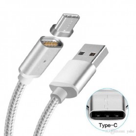 Cable Type C Magnetico Time 1 Metro Tipo C Motorola Samsung Huawei Xiaomi Metal Magnetic Tmcb 6108