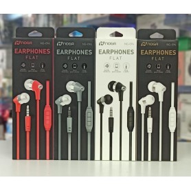 Auricular In Ear Noga Earphones Flat Con Microfono Manos Libres Sonido Dinamico Plug 3.5mm