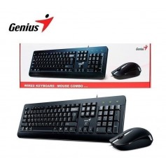 Combo Mouse+ Teclado Genius Km-160 Usb Oficina Silencioso