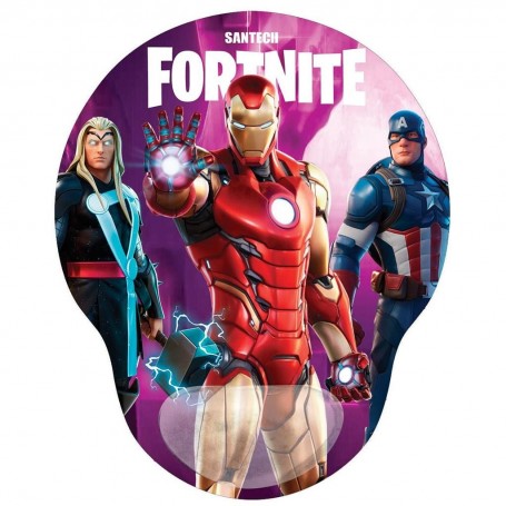 Mouse Pad Con Gel Diseño Fortnite Temporada Heroes Santech