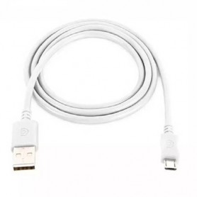 Cable Micro Usb 2 Metros Economico Blanco Ideal Joystick Ps4