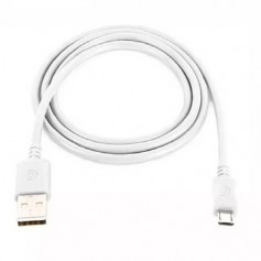 Cable Micro Usb 2 Metros Economico Blanco Ideal Joystick Ps4