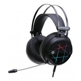 Auricular Gamer Hp H160 Micrófono Usb Luz Negro Gaming Headset