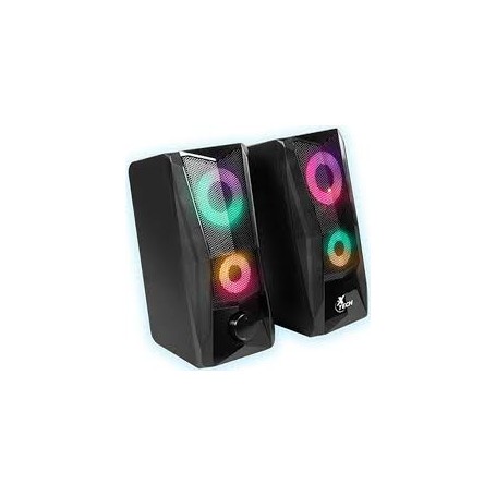 Parlante Xtech Gamer Rgb 2.0 Usb 3.5mm 3W x2 Pc Tv Xts-130