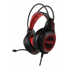 Auricular Gaming Energy System Red Luz Led Roja Microfono Control Volumen Headset Gamer