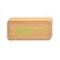 Reloj Daza Despertador Madera Led Hora Temperatura Madera Dzs712bagr