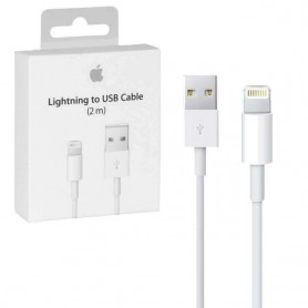 Cable Carga Datos Lightning Apple Original Iphone 2Mts