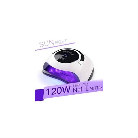 Cabina Led Uv Sun Bq5t Secador De Uñas 120W Con Timer Display Profesional Manos Y Pies
