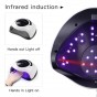 Cabina Led Uv Sun Bq5t Secador De Uñas 120W Con Timer Display Profesional Manos Y Pies