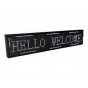 Cartel Led Grande Multi Efectos Hora Programable Blanco 100x20