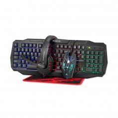 Combo Kit Gamer Xtrike Me Cm406 Retroiluminado Teclado Pad Auricular Mouse