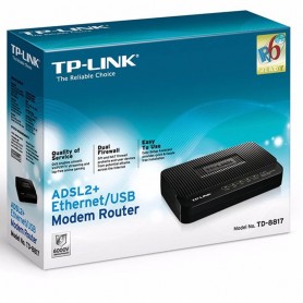 Modem Router Tp-Link Td-8817 Ethernet/Usb Adsl2+