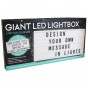 Cartel Luminoso Led Pizarra Letras Light Box Cinebox 59x29Cm Letras Intercambiables Pila O Usb Incluye 124 Letras