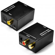 Conversor Audio Digital Rca a Optico - Sin Cable Optico Sin Cargador
