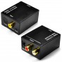 Conversor Audio Digital Rca a Optico - Sin Cable Optico Sin Cargador